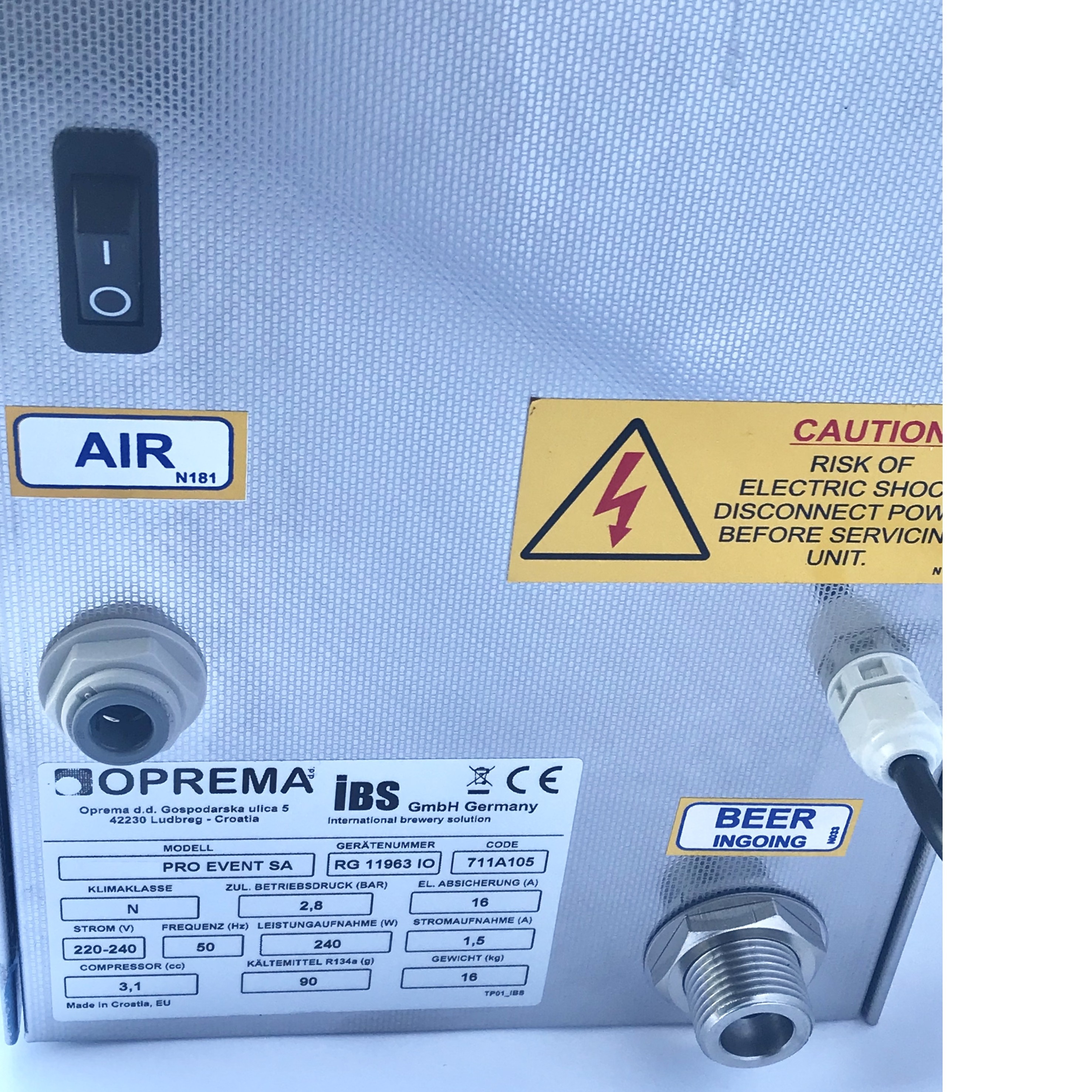 Bierkühler Zapfanlage  „Bierkoffer” 1-leitig, mit  Luftkompressor-ProeventLuft-IBS GmbH Bierkühler Zapfanlage  „Bierkoffer” 1-leitig, mit  Luftkompressor-ProeventLuft-zapfanlage bier keine kohlensäure, zapfanlage mit luft, zapfanlage membranpumpe, bier mit luft zapfen-IBS GmbH