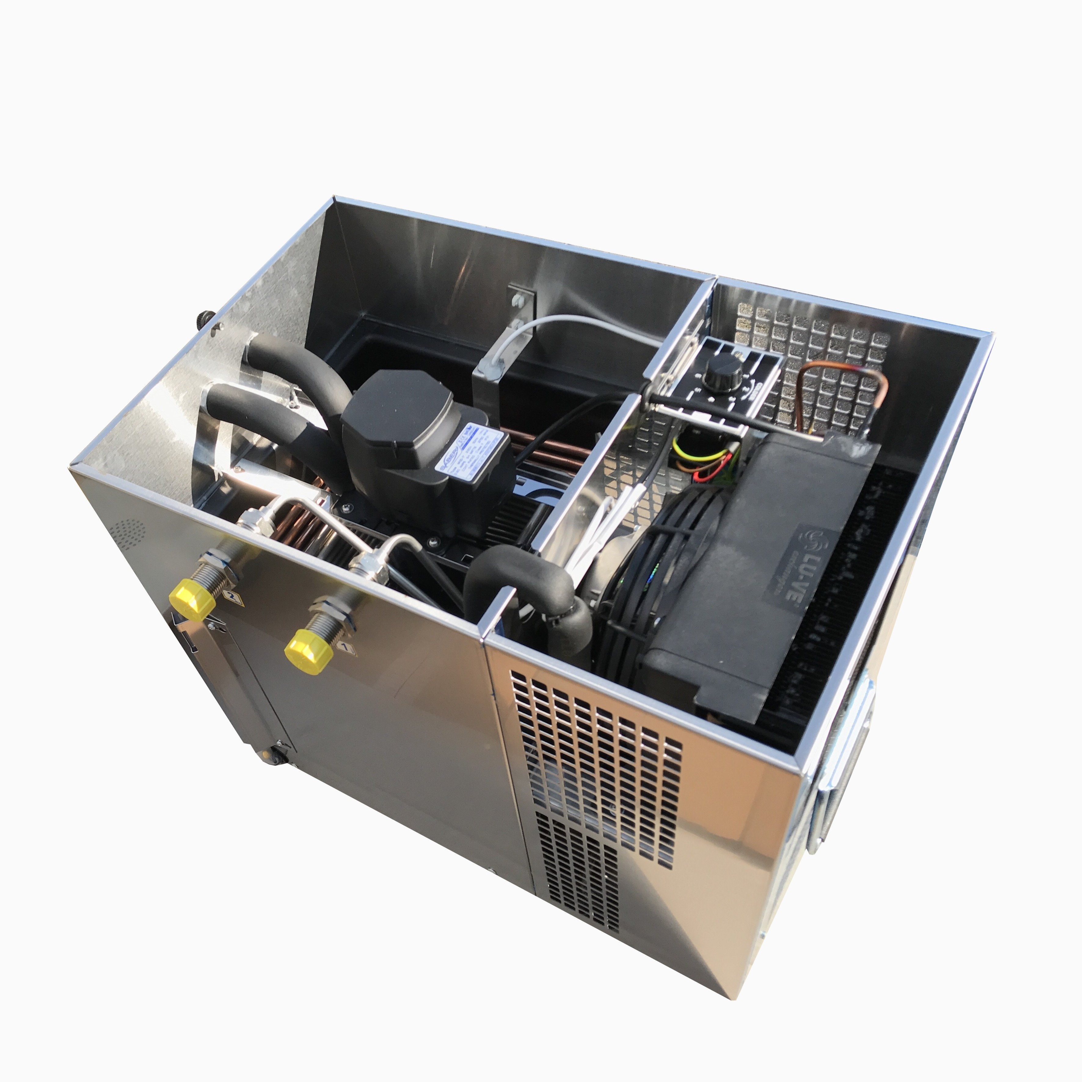 Nass Bierkühler 2 ltg., 60 ltr./h mit Begleitkühlung-RJ60N2-7M-IBS GmbH Nass Bierkühler 2 ltg., 60 ltr./h mit Begleitkühlung-RJ60N2-7M-Bierkühler, Zapfanlage, Schankanlage, Bierhahn, Bierzapfanlage, Begleitkühler-IBS GmbH