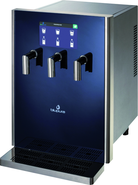 Wasserspender BLUGLASS PLUS 80-900955-Blupura Wasserspender BLUGLASS PLUS 80-900955-Wasserspender, Wasserausschanksäulen, Oberthekenausführung-Blupura