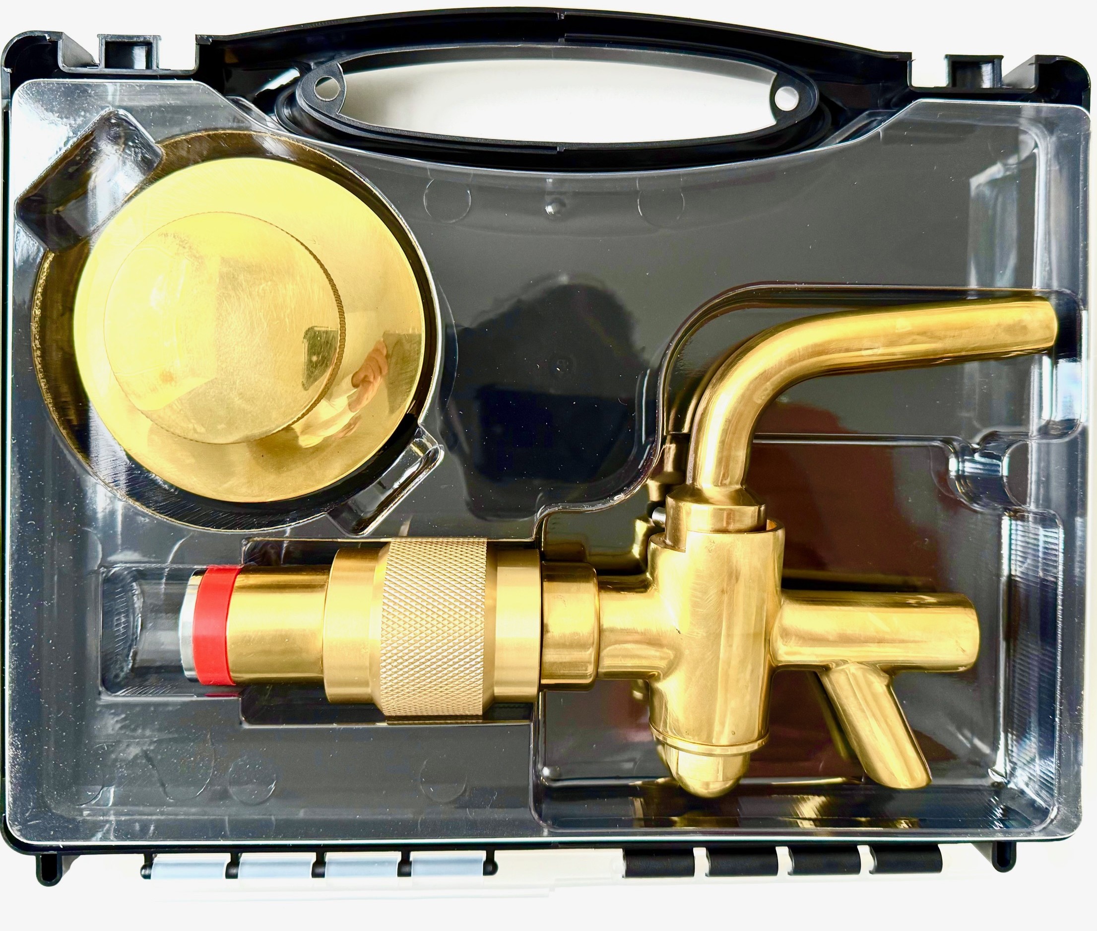 Messing Zapfgarnitur mit Bierfasslüfter