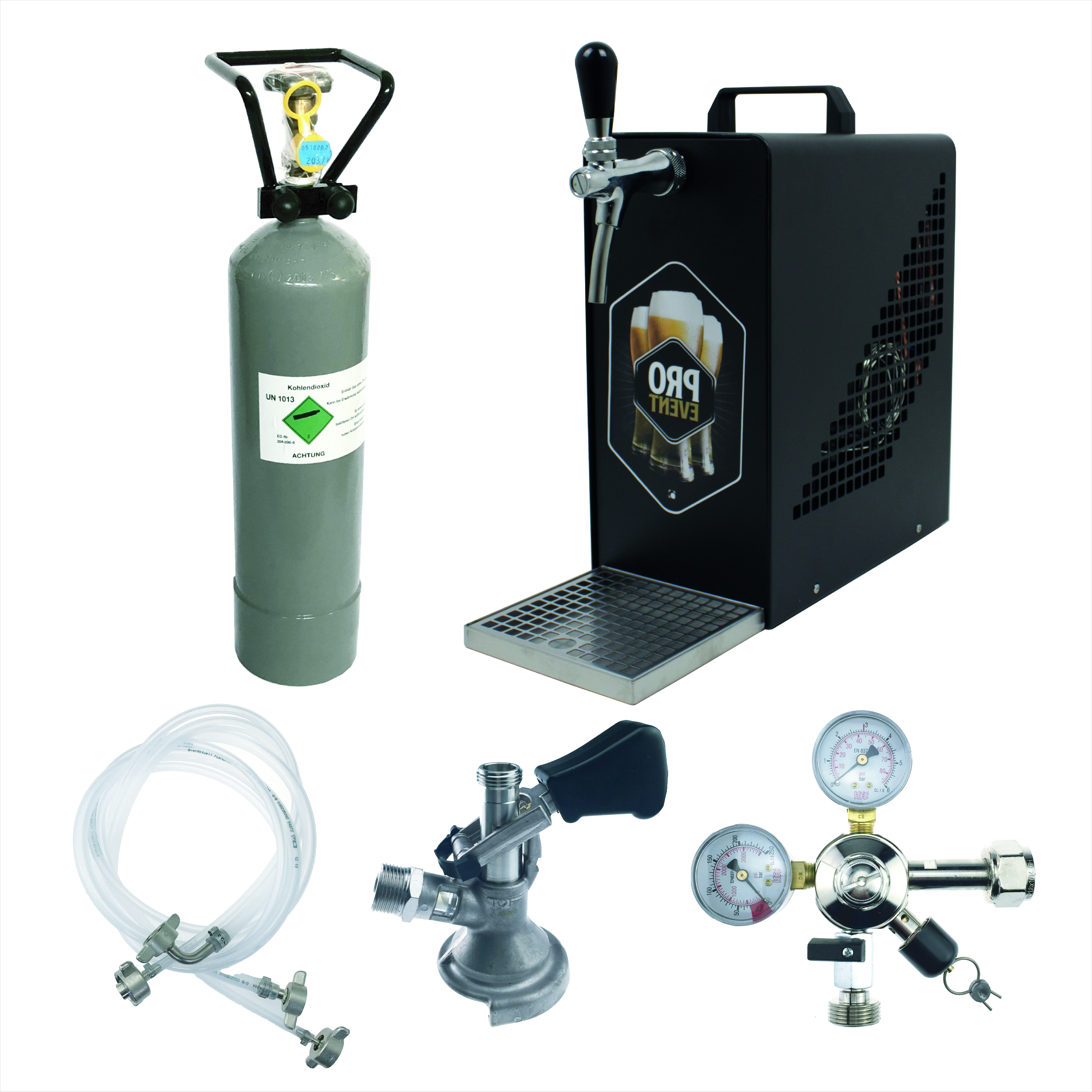 Bierzapfanlage Komplettset, 35 Liter/h Black Series-GZA10933M-getraenkezapfanlagen.net Bierzapfanlage Komplettset, 35 Liter/h Black Series-GZA10933M-Lindr Bierzapfanlage, Bierzapfanlage, Bierzapfanlage kpl., 30 l/h, Druckminderer, Zapfkopf, Co2 Flasche, Leitungen, pygmy 25-getraenkezapfanlagen.net