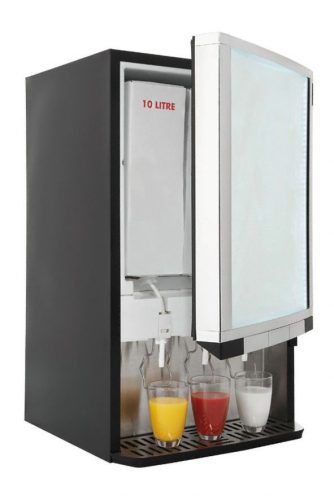 Bag In Box Kühlschrank Dispenser mit statischer Kühlung für Saft und Milch